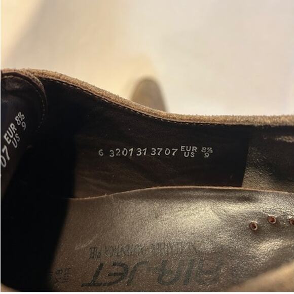 MEPHISTO Tan Light Brown Suede Wingtip Brogue Oxfords Dress Shoes Casual Men's 9 - Picture 12 of 12